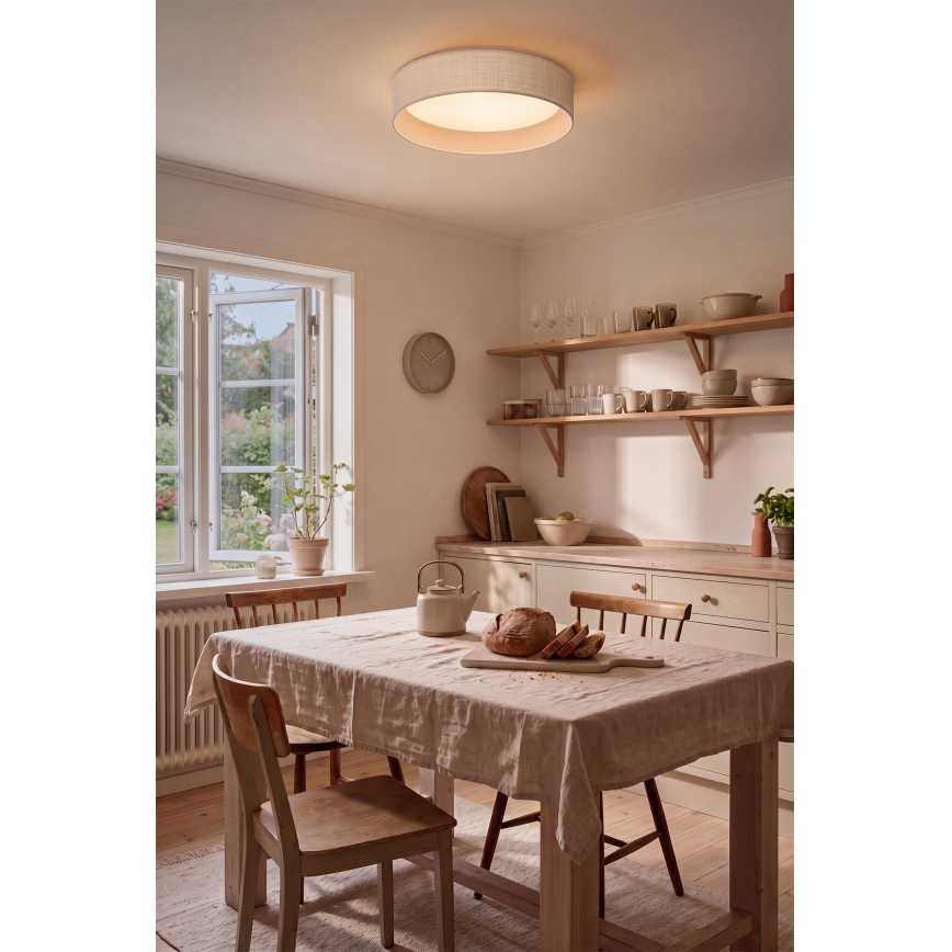 Brilagi - LED-kattovalaisin VELVET SIMPLE LED/24W/230V 3000K halkaisija 45 cm valkoinen