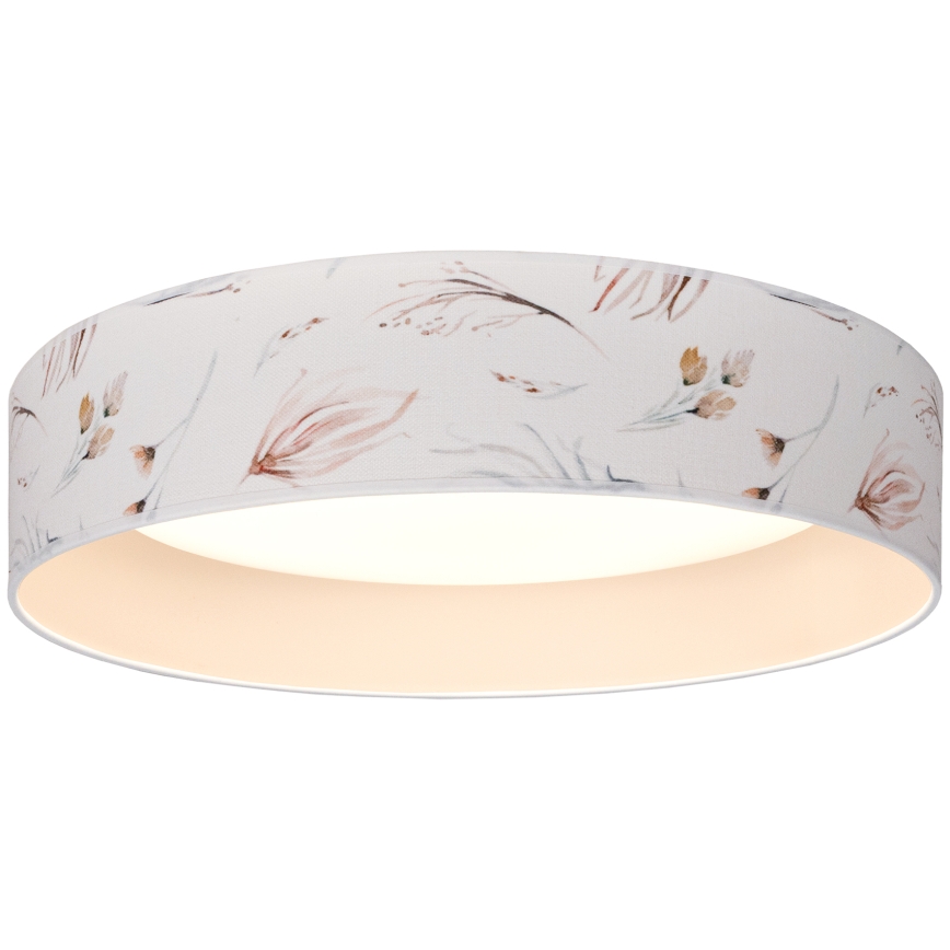 BRILAGI - LED-kattovalaisin VELVET SIMPLE LED/24W/230V 3000K Ø 45 cm valkoinen/kukkakuosi