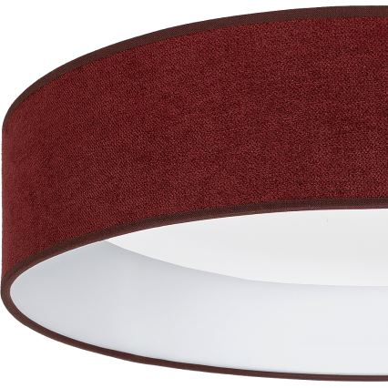 Brilagi - LED-kattovalaisin VELVET SIMPLE LED/24W/230V 3000K halkaisija 45 cm viininpunainen