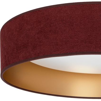Brilagi - LED-kattovalaisin VELVET SIMPLE LED/24W/230V 3000K Ø 45 cm viininpunainen/kultainen