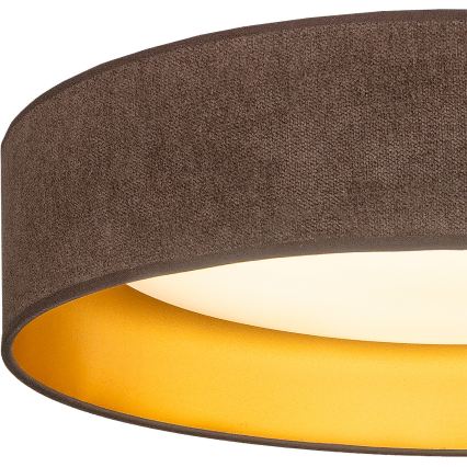 BRILAGI - LED-kattovalaisin VELVET SIMPLE LED/24W/230V 3000K Ø 45 cm ruskea/kulta