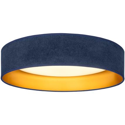 Brilagi - LED-kattovalaisin VELVET SIMPLE LED/24W/230V 3000K halkaisija 45 cm sininen/kultainen