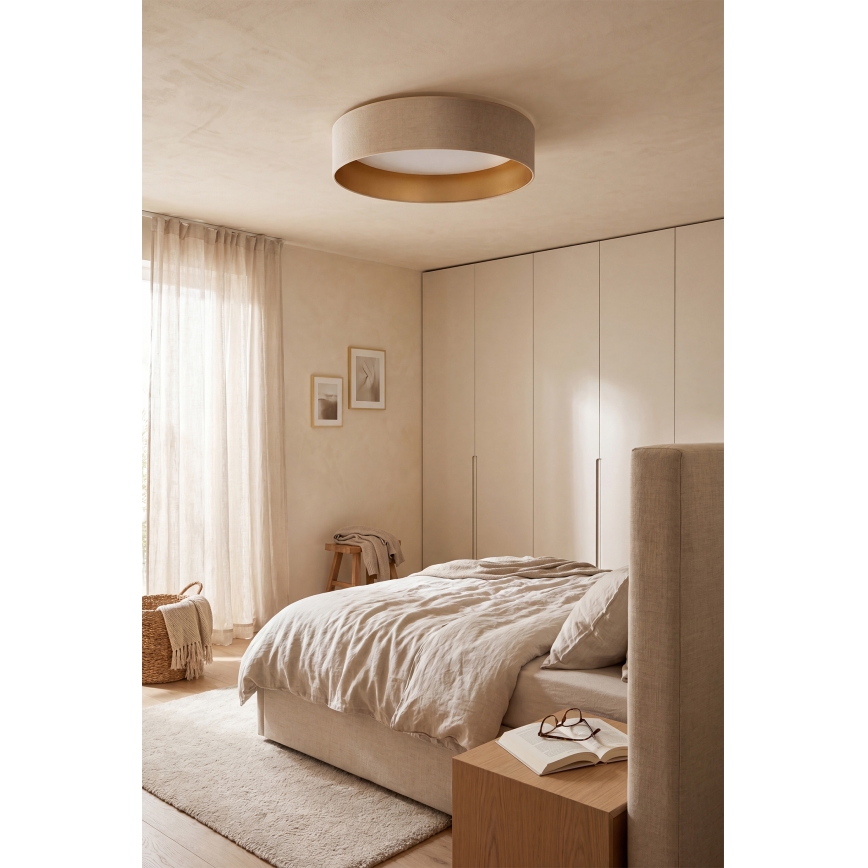Brilagi - LED-kattovalaisin VELVET SIMPLE LED/24W/230V 4000K Ø 45 cm kerma/kulta