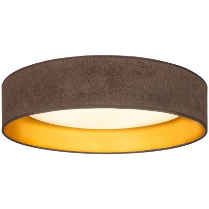 Brilagi - LED-kattovalaisin VELVET SIMPLE LED/36W/230V 3000K Ø 55 cm ruskea/kulta