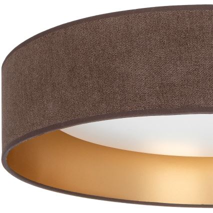 Brilagi - LED-kattovalaisin VELVET SIMPLE LED/36W/230V 3000K Ø 55 cm ruskea/kulta