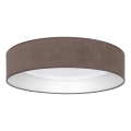 Brilagi - LED-kattovalaisin VELVET SIMPLE LED/36W/230V 3000K halkaisija 55 cm ruskea