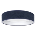 Brilagi - LED-kattovalaisin VELVET SIMPLE LED/36W/230V 3000K halkaisija 55 cm sininen