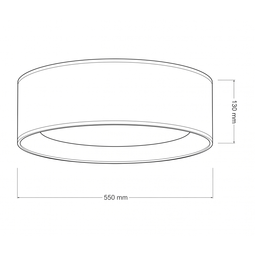 Brilagi - VELVET SIMPLE LED -kattovalaisin 36 W, 230 V, 3000 K, Ø 55 cm, kerma/kulta