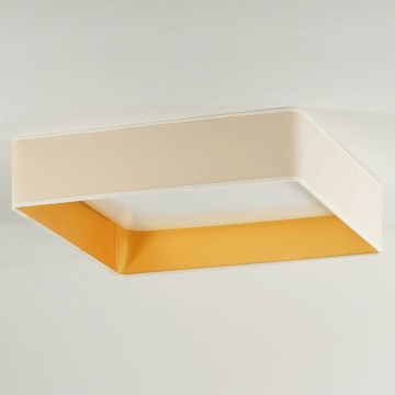 Brilagi - LED-kattovalaisin VELVET SQUARE LED/24W/230V 43x43 cm kermanvärinen