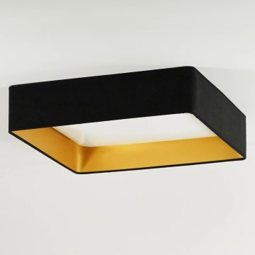 Brilagi - LED-kattovalaisin VELVET SQUARE LED/24W/230V 43x43 cm musta