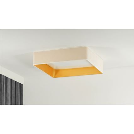 Brilagi - LED-kattovalaisin VELVET SQUARE LED/24W/230V 43x43 cm kermanvärinen