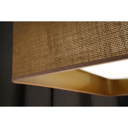 Brilagi - LED-kattovalaisin VELVET SQUARE LED/24W/230V 43x43 cm ruskea