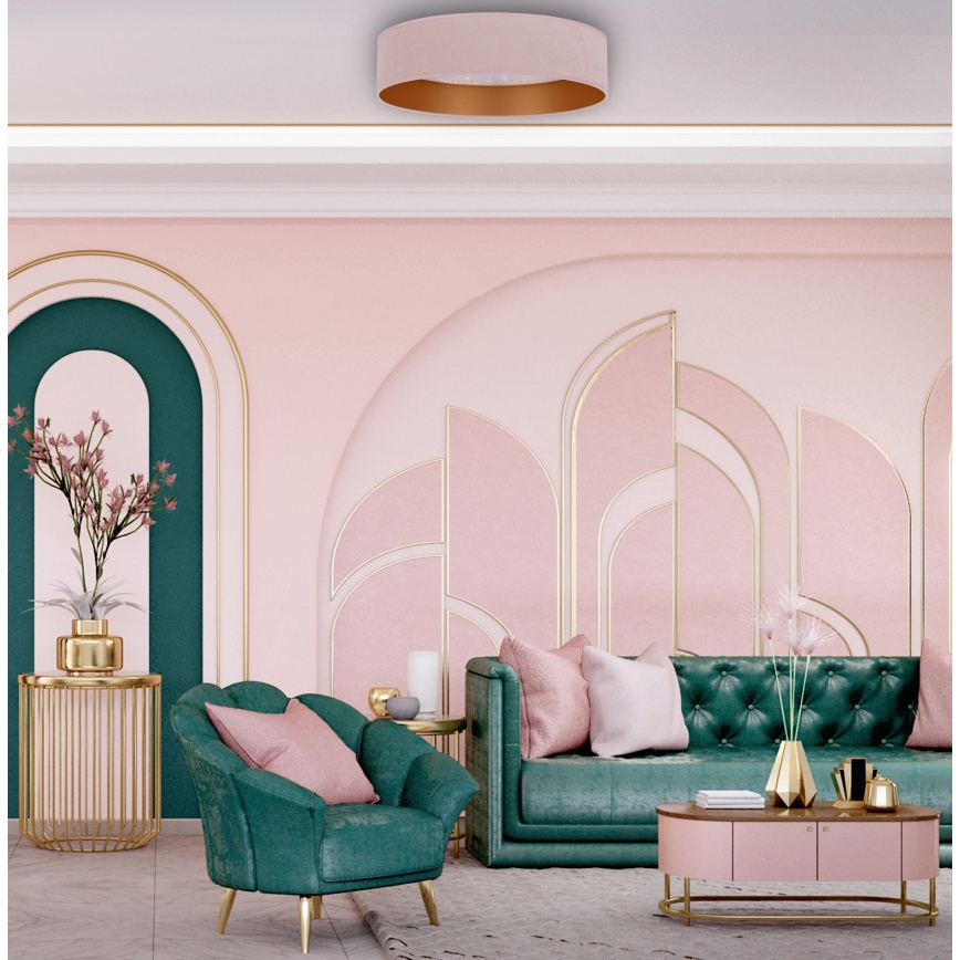 Brilagi - LED Kattovalaisin VELVET STAR LED/24W/230V d. 40 cm 3000K/4000K/6400K pinkki/kulta