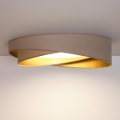BRILAGI - LED-kattovalaisin VELVET TWIST LED/24W/230V 4000K halkaisija 55 cm beige/kultainen
