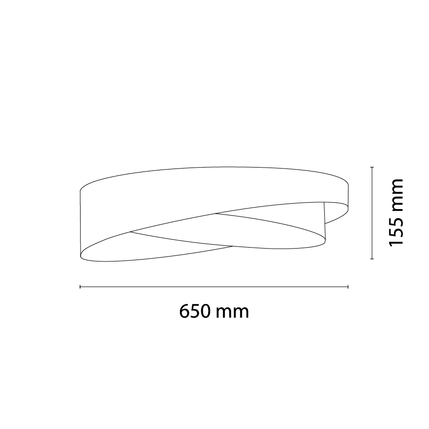 BRILAGI - LED-kattovalaisin VELVET TWIST LED/24W/230V 4000K halkaisija 55 cm beige/ruskea/kultainen