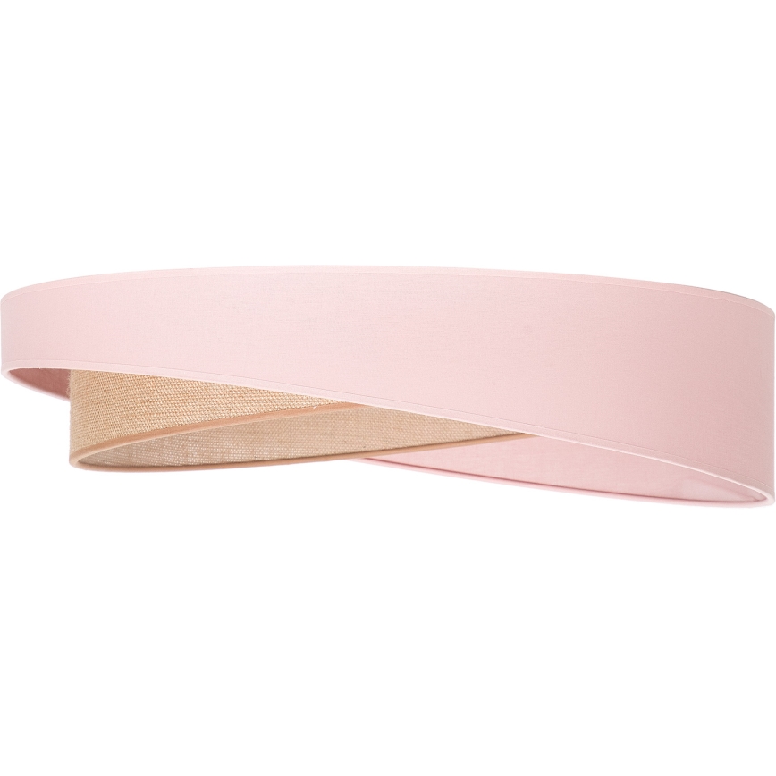 BRILAGI - LED-kattovalaisin VELVET TWIST LED/24W/230V 4000K, halkaisija 55 cm, vaaleanpunainen/beige