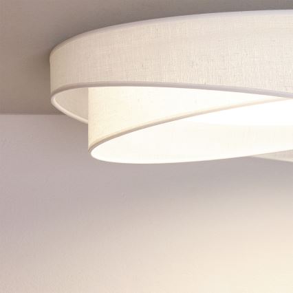 BRILAGI - LED-kattovalaisin VELVET TWIST LED/24W/230V 4000K halkaisija 55 cm valkoinen
