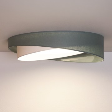 BRILAGI - LED-kattovalaisin VELVET TWIST LED/24W/230V 4000K, halkaisija 55 cm, vihreä/valkoinen