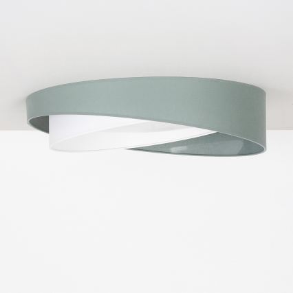BRILAGI - LED-kattovalaisin VELVET TWIST LED/24W/230V 4000K, halkaisija 55 cm, vihreä/valkoinen