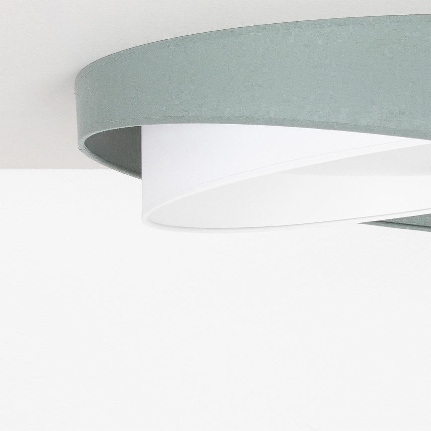 BRILAGI - LED-kattovalaisin VELVET TWIST LED/24W/230V 4000K, halkaisija 55 cm, vihreä/valkoinen