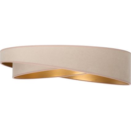 BRILAGI - LED-kattovalaisin VELVET TWIST LED/24W/230V 4000K halkaisija 55 cm beige/kulta
