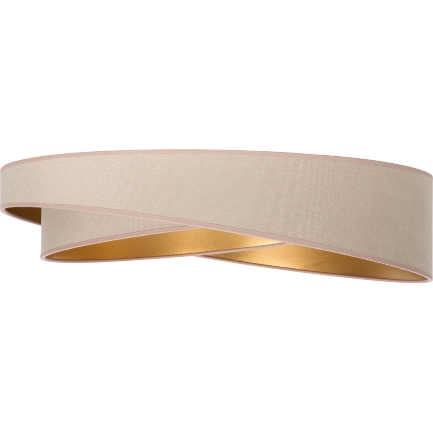 BRILAGI - LED-kattovalaisin VELVET TWIST LED/24W/230V 4000K halkaisija 55 cm beige/kulta