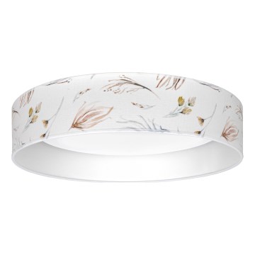 Brilagi - LED Kattovalaisin VELVET VARI LED/24W/230V 3000/4000/6500K halkaisija 45 cm valkoinen/kukkakuvio