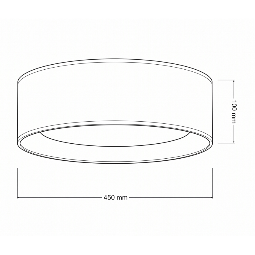 Brilagi - LED-kattovalaisin VELVET VARI LED/24W/230V 3000/4000/6500K halkaisija 45 cm ruskea