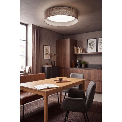 Brilagi - LED-kattovalaisin VELVET VARI LED/24W/230V 3000/4000/6500K Ø 45 cm ruskea