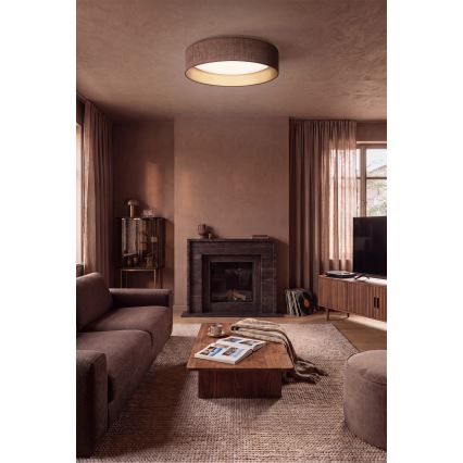 Brilagi - LED-kattovalaisin VELVET VARI LED/24W/230V 3000/4000/6500K halkaisija 45 cm ruskea/kultainen