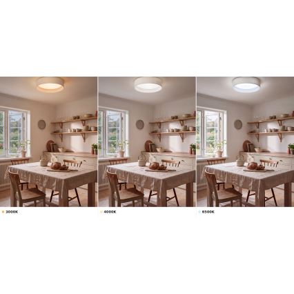 BRILAGI - LED-kattovalaisin VELVET VARI LED/24W/230V 3000/4000/6500K halkaisija 45 cm valkoinen