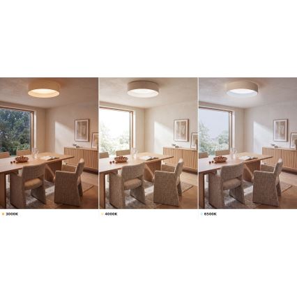 BRILAGI - VELVET VARI LED/24W/230V 3000/4000/6500K halkaisija 45 cm kermanvärinen