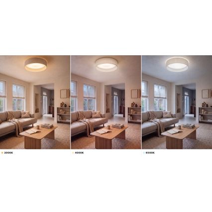 BRILAGI - LED-kattovalaisin VELVET VARI LED/24W/230V 3000/4000/6500K Ø 45 cm kerma
