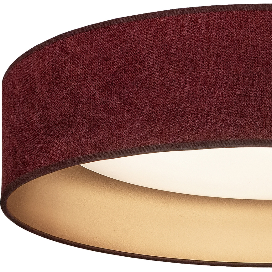 Brilagi - LED-kattovalaisin VELVET VARI LED/24W/230V 3000/4000/6500K halkaisija 45 cm viininpunainen/kultainen