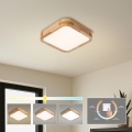 BRILAGI - LED-kattovalaisin WOODLINE SQUARE LED/32W/230V 3000/4000/6000K tammi 30x30 cm