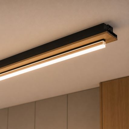 BRILAGI - LED-kattovalaisin WOODY FLAT LED/25W/230V 118 cm tammi/musta