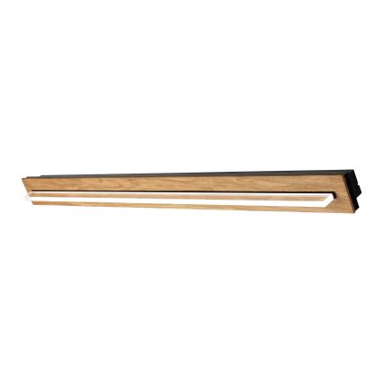 Brilagi - LED-kattovalaisin WOODY FLAT LED/25W/230V tammi/musta