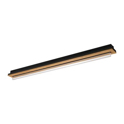Brilagi - LED-kattovalaisin WOODY FLAT LED/25W/230V tammi/musta