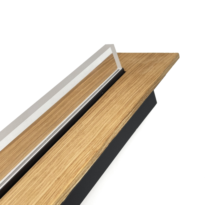 Brilagi - LED-kattovalaisin WOODY FLAT LED/25W/230V tammi/musta
