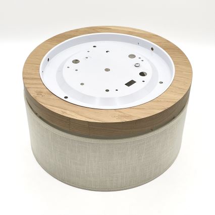 Brilagi - LED Kattovalo BELLADONNA 1xE27/15W/230V halkaisija 30 cm kerma/tammi