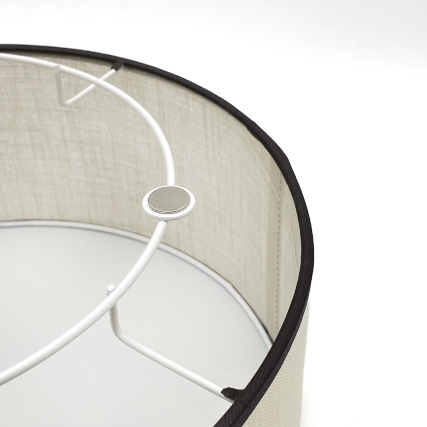 Brilagi - LED Kattovalo BELLADONNA 1xE27/15W/230V halkaisija 30 cm kerma/tammi