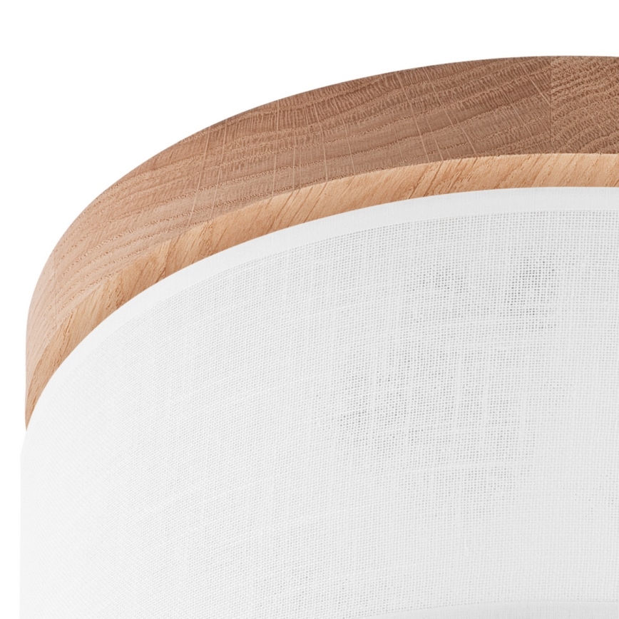 Brilagi - LED Kattovalo BELLADONNA 1xE27/15W/230V halkaisija 30 cm valkoinen/tammi