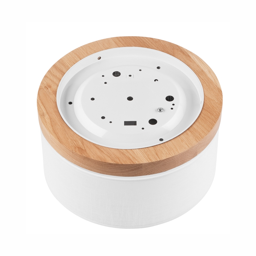 Brilagi - LED Kattovalo BELLADONNA 1xE27/15W/230V halkaisija 30 cm valkoinen/tammi