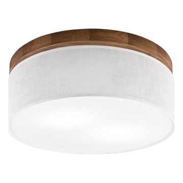 Brilagi - LED Kattovalo BELLADONNA 2xE27/15W/230V halkaisija 40 cm valkoinen/tammi kirsikka