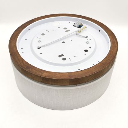 Brilagi - LED Kattovalo BELLADONNA 2xE27/15W/230V halkaisija 40 cm valkoinen/tammi kirsikka