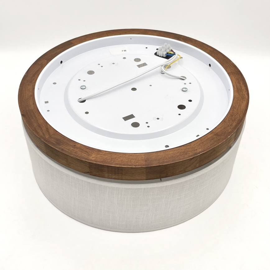 Brilagi - LED Kattovalo BELLADONNA 2xE27/15W/230V halkaisija 40 cm valkoinen/tammi kirsikka