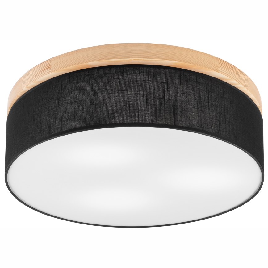 Brilagi - LED Kattovalo BELLADONNA 3xE27/15W/230V d. 50 cm musta/mänty