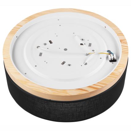 Brilagi - LED Kattovalo BELLADONNA 3xE27/15W/230V d. 50 cm musta/mänty