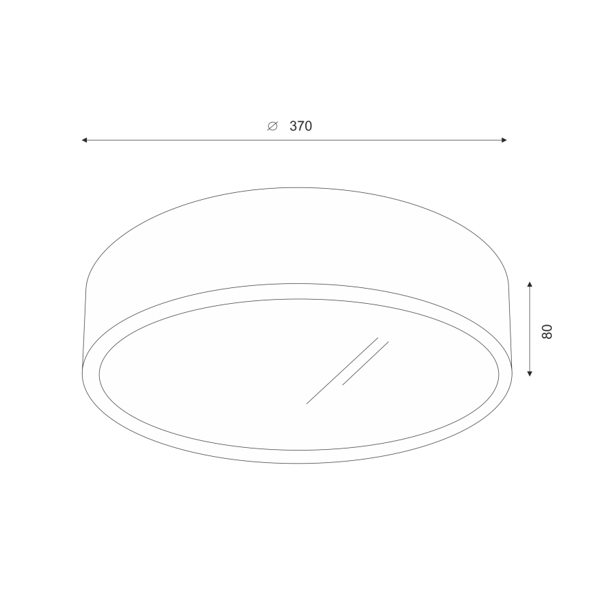Brilagi - LED Kattovalo CARVALHO 2xE27/60W/230V tammi halkaisija 37 cm
