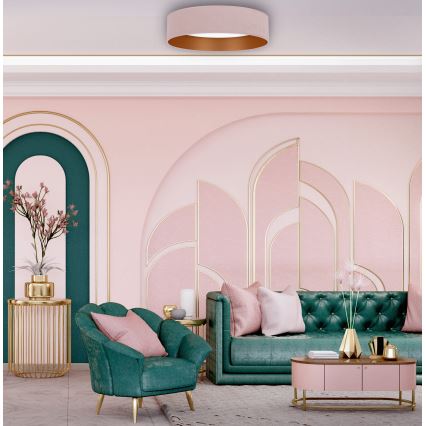 Brilagi - LED-kattovalo VELVET LED/24W/230V halk 40 cm 3000/4000/6400K pinkki/kulta